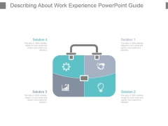 Describing About Work Experience Powerpoint Guide Describing About Work Experience Powerpoint Guide