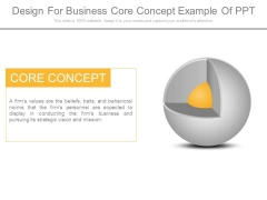 Design For Business Core Concept Example Of Ppt Design For Business Core Concept Example Of Ppt
