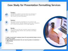 Designing And Editing Solutions Case Study For Presentation Formatting Services Portrait PDF