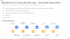 Desktop Security Management Elements Of Computer Security End User Education Background PDF Desktop Security Management Elements Of Computer Security End User Education Background PDF