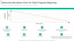 Determine Burndown Chart For Daily Progress Reporting Diagrams PDF