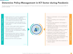 Determine Policy Management In ICT Sector During Pandemic Template PDF Determine Policy Management In ICT Sector During Pandemic Template PDF
