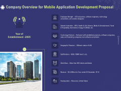Develop Cellphone Apps Company Overview For Mobile Application Development Proposal Information PDF Develop Cellphone Apps Company Overview For Mobile Application Development Proposal Information PDF