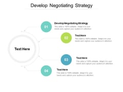 Develop Negotiating Strategy Ppt PowerPoint Presentation Infographic Template Inspiration Cpb