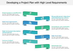 Developing A Project Plan With High Level Requirements Ppt PowerPoint Presentation Gallery Smartart PDF Developing A Project Plan With High Level Requirements Ppt PowerPoint Presentation Gallery Smartart PDF
