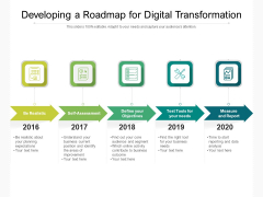 Developing A Roadmap For Digital Transformation Ppt PowerPoint Presentation File Graphics PDF