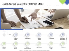 Developing Content Mapping Strategy Most Effective Content For Interest Stage Ppt Portfolio Example Introduction PDF Developing Content Mapping Strategy Most Effective Content For Interest Stage Ppt Portfolio Example Introduction PDF