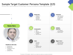 Developing Content Mapping Strategy Sample Target Customer Persona Template Demographics Ppt Gallery Outfit PDF Developing Content Mapping Strategy Sample Target Customer Persona Template Demographics Ppt Gallery Outfit PDF