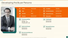 Developing Marketing Campaign For Real Estate Project Developing The Buyer Persona Portrait PDF
