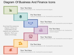 Diagram Of Business And Finance Icons Powerpoint Templates