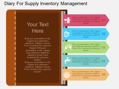 Diary For Supply Inventory Management Powerpoint Template