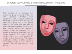 Different Way Of Role Storming Powerpoint Templates Different Way Of Role Storming Powerpoint Templates