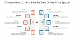 Differentiating 2 Items Slide For Free Online Drive Brochure PDF Differentiating 2 Items Slide For Free Online Drive Brochure PDF