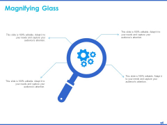 Digital Marketing Progress Report And Insights Magnifying Glass Editable Ppt Gallery Portfolio PDF