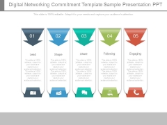 Digital Networking Commitment Template Sample Presentation Ppt