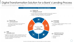 Digital Transformation Solution For A Banks Lending Process Template PDF