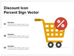 Discount Icon Percent Sign Vector Ppt PowerPoint Presentation Pictures Slide PDF