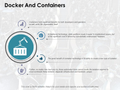 Docker And Containers Ppt PowerPoint Presentation Diagrams