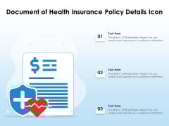 Document Of Health Insurance Policy Details Icon Ppt PowerPoint Presentation Gallery Microsoft PDF Document Of Health Insurance Policy Details Icon Ppt PowerPoint Presentation Gallery Microsoft PDF