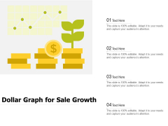 Dollar Graph For Sale Growth Ppt PowerPoint Presentation Gallery Example PDF