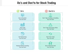 Dos And Donts For Stock Trading Ppt PowerPoint Presentation Pictures Microsoft PDF