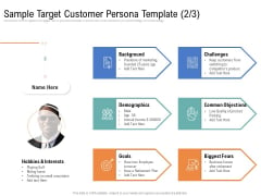 Drafting A Successful Content Plan Approach For Website Sample Target Customer Persona Template Goals Portrait PDF