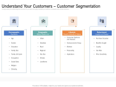 Drafting A Successful Content Plan Approach For Website Understand Your Customers Customer Segmentation Background PDF