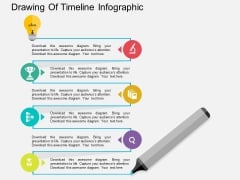 Drawing Of Timeline Infographic Powerpoint Template Drawing Of Timeline Infographic Powerpoint Template