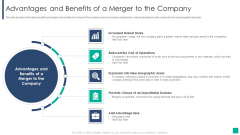 Drivers Influencing The Execution Of Merger And Acquisition Strategy Advantages And Benefits Demonstration PDF