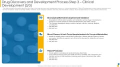 Drug Discovery And Development Process Step 3 Clinical Development Validation Information PDF Drug Discovery And Development Process Step 3 Clinical Development Validation Information PDF