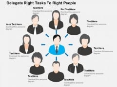 Delegate Right Tasks To Right People PowerPoint Template Delegate Right Tasks To Right People PowerPoint Template