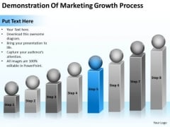 Demonstration Of Marketing Growth Process Ppt Business Plan PowerPoint Template