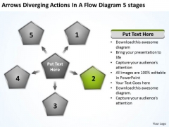 Diverging Actions Flow Diagram 5 Stages Circular Network PowerPoint Templates Diverging Actions Flow Diagram 5 Stages Circular Network PowerPoint Templates