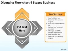 Diverging Flow Chart 4 Stages Business Circular PowerPoint Templates Diverging Flow Chart 4 Stages Business Circular PowerPoint Templates