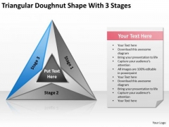 Doughnut Shape With 3 Stages Ppt Business Development Plan Template PowerPoint Templates