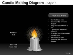 Download Burning Candle PowerPoint Templates