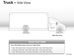 Driving Yellow Truck PowerPoint Slides And Ppt Diagram Templates