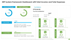 ERP System Framework Dashboard With Total Income And Total Expenses Ppt Portfolio Graphic Images PDF ERP System Framework Dashboard With Total Income And Total Expenses Ppt Portfolio Graphic Images PDF