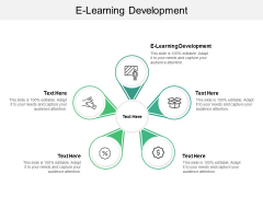E Learning Development Ppt PowerPoint Presentation Outline Maker Cpb E Learning Development Ppt PowerPoint Presentation Outline Maker Cpb