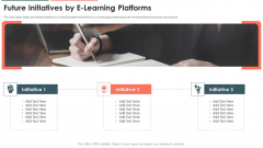 E Learning Platform Capital Investment Pitch Deck Future Initiatives By E Learning Platforms Themes PDF