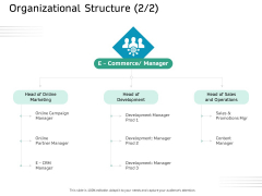 Ecommerce Solution Providers Organizational Structure Sales Ppt Pictures Grid PDF