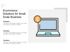 Ecommerce Solutions For Small Scale Business Ppt PowerPoint Presentation Gallery Icons