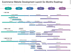 Ecommerce Website Development Launch Six Months Roadmap Designs