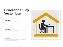Education Study Vector Icon Ppt PowerPoint Presentation File Example Topics PDF