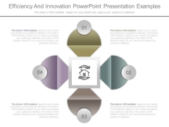 Efficiency And Innovation Powerpoint Presentation Examples