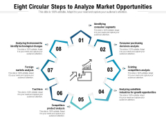 Eight Circular Steps To Analyze Market Opportunities Ppt PowerPoint Presentation Icon Example PDF Eight Circular Steps To Analyze Market Opportunities Ppt PowerPoint Presentation Icon Example PDF