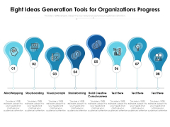 Eight Ideas Generation Tools For Organizations Progress Ppt PowerPoint Presentation Pictures Layouts PDF Eight Ideas Generation Tools For Organizations Progress Ppt PowerPoint Presentation Pictures Layouts PDF