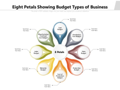 Eight Petals Showing Budget Types Of Business Ppt PowerPoint Presentation Professional Vector PDF Eight Petals Showing Budget Types Of Business Ppt PowerPoint Presentation Professional Vector PDF