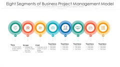 Eight Segments Of Business Project Management Model Ppt PowerPoint Presentation File Smartart PDF