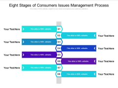 Eight Stages Of Consumers Issues Management Process Ppt PowerPoint Presentation File Templates PDF Eight Stages Of Consumers Issues Management Process Ppt PowerPoint Presentation File Templates PDF